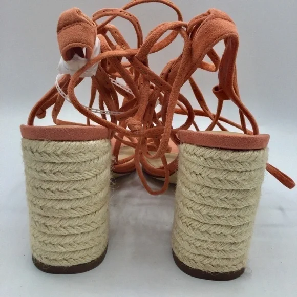 Gibson Latimer Tasha Suede Lace Up Heeled Sandals - Picture 5 of 6